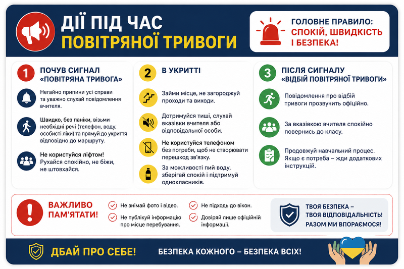 Дії під час повітряної тривоги