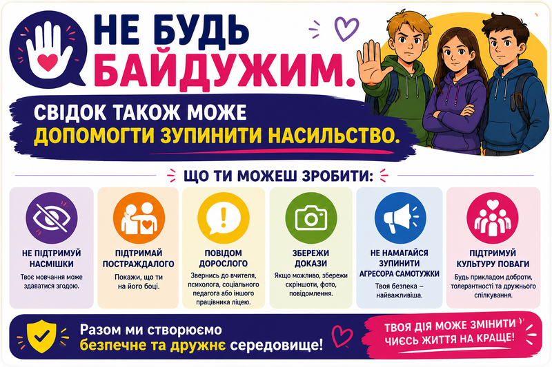 Не будь байдужим